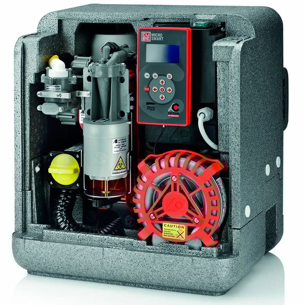 Système d'aspiration Micro Smart Cube Cattani avec séparateur d'amalgame, insonorisation et connectivité wi-fi