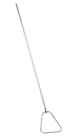 Moniteur triangle avec tête en acier inoxydable et poignée en aluminium anodisé