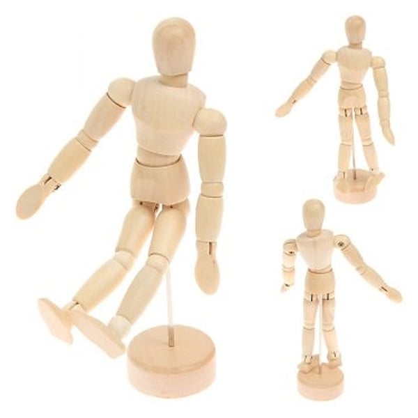 Personnage articulé en bois 30 cm