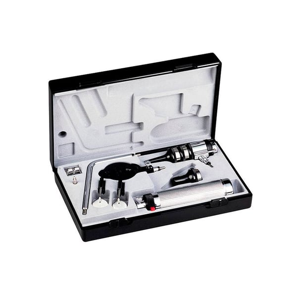 Poignée à piles type C avec rhéostat, spéculum nasal 9mm économie Riester, vide 2.7V