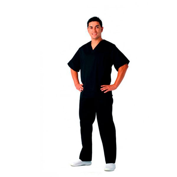 Pantalon hygiénique unisexe Kinefis noir. Tergal 200 grammes. Fabrication nationale - DERNIÈRES UNITÉS!