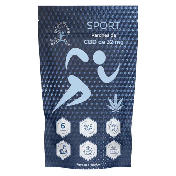 Patch transdermique CBD Sport pour femmes 32 mg : libération prolongée 24 h