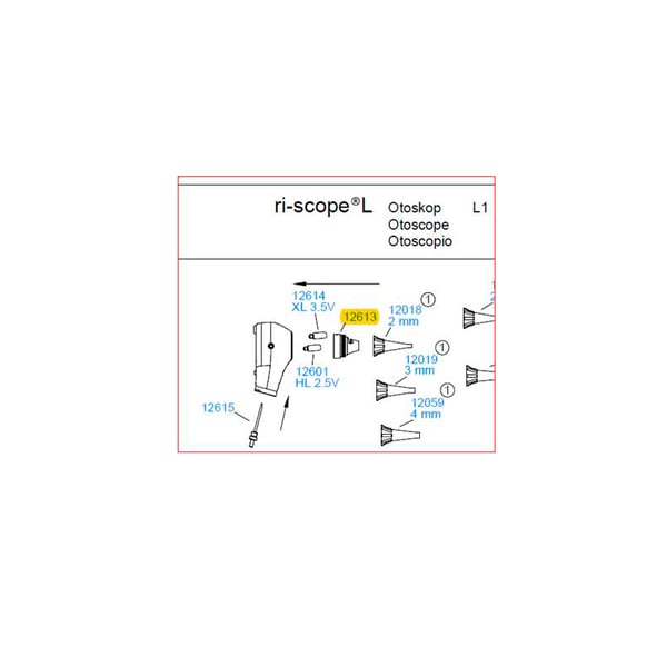 Adaptateur pour otoscope L1, ri-scope