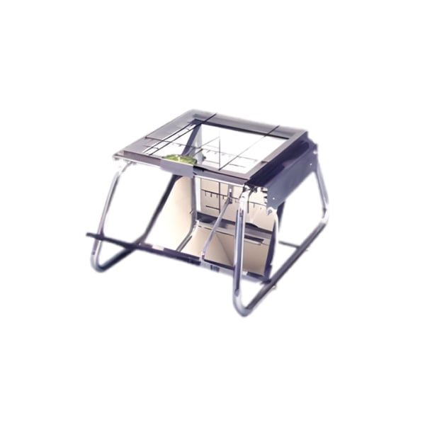 Podoscope en acier chromé pour l'analyse et l'évaluation de la démarche