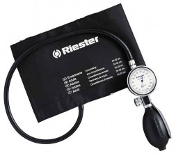 Tensiomètres anéroïdes Riester minimus II noirs, brassard pédiatrique à velcro - DERNIÈRES UNITÉS !