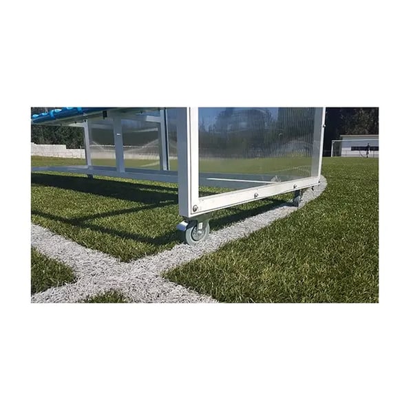 Ensemble de quatre roues pour la translation du banc de remplacement