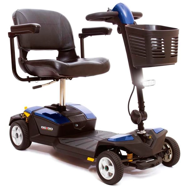 Trottinette à suspension Gogo-LX: facilement démontable et avec éclairage LED à l'avant