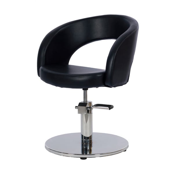Fauteuil de coiffure Wayne (Low cost) : Base Lignes courbes et design enveloppant (2 modèles disponibles)
