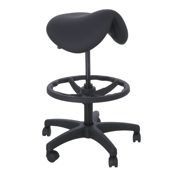Tabouret haut Kinefis Economy : Type poney ou selle d'une hauteur de 61 à 86 cm et repose-pieds (Diverses couleurs disponibles)