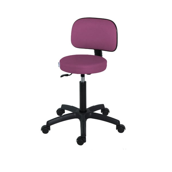 Tabouret standard Kinefis Economy: Hauteur 54-75 cm avec dossier (Différentes couleurs disponibles)
