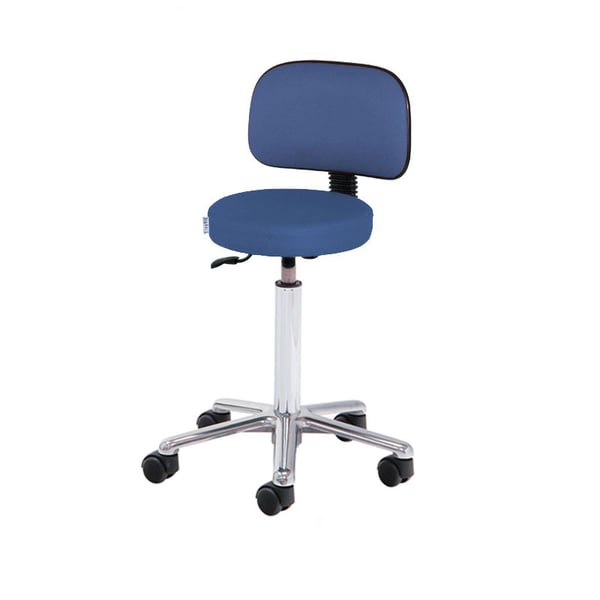 Tabouret Kinefis Elite Standard: Hauteur 55-75 cm avec dossier (Différentes couleurs disponibles)
