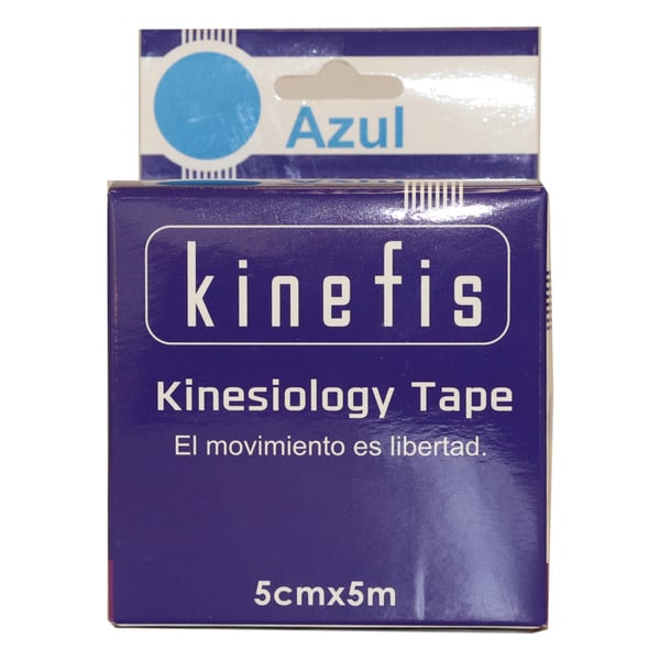 Pansement Neuromusculaire - Kinefis Kinesiology Tape Blue 5 cm x 5 mètres