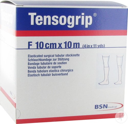 Tensogrip F Jambes et Cuisses Épaisses : Bande Tubulaire Compressive avec coton (10 cm x 10 mètres)