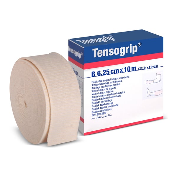 Tensogrip B Poignet - Cheville : Bande Tubulaire Compressive avec coton (6,25 cm x 10 mètres)