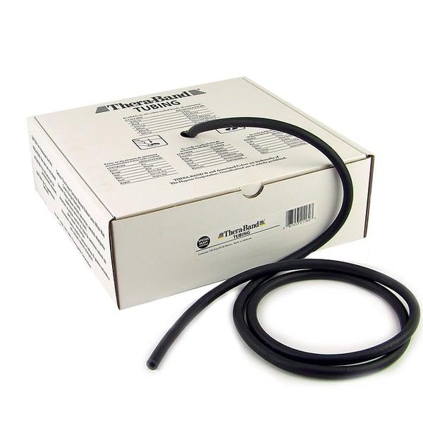 Thera Band Tubing 7,5m : Tubes en latex de résistance élevée spéciale - Noir