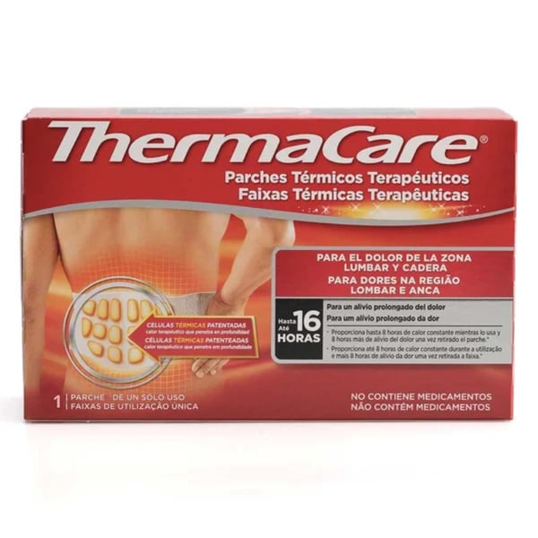 Thermacare Lumbar : Patchs chauffants thérapeutiques pour les douleurs au bas du dos et à la hanche (paquet de deux)