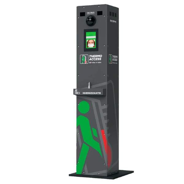 Contrôle d'accès Thermo Access Totem avec détecteur de température corporelle: Détecte instantanément la température