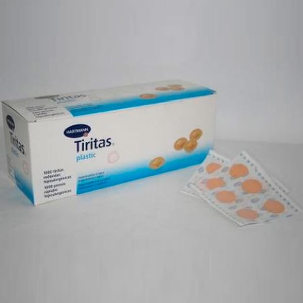 Pansement en plastique rond 100 unités