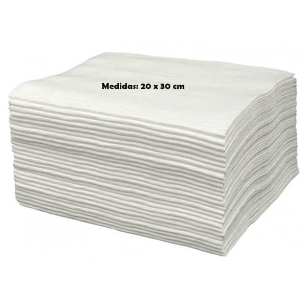 Serviettes jetables TST à haut pouvoir de séchage : 20 cm x 30 cm (lot de 100 unités)