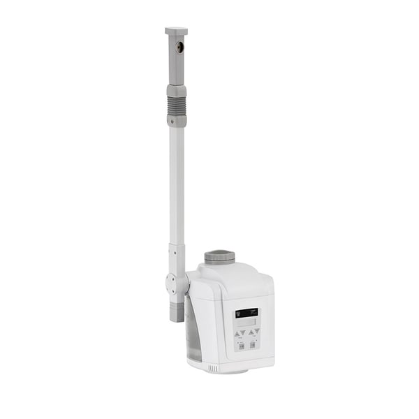 Vapeur facial à l'ozone chrome : avec tête rotative avec réceptacle essentiel et bras rotatif (capacité de 1,3 litre)