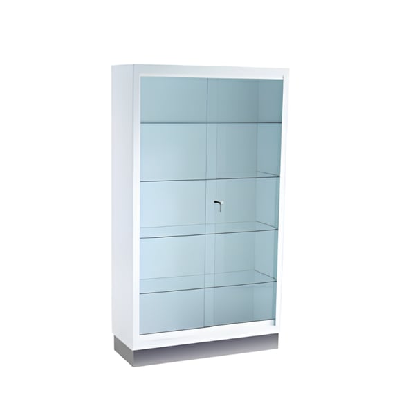 Vitrine d'entrée en acier émaillé (160X35X90)