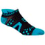 DERNIÈRES TAILLES - Chaussettes Compressport Pro Racing V2 Run Low Cut - Chaussettes techniques ultra basses - Couleur Noir-Bleu - Taille T1 (34-36 cm)