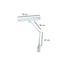 Lampe 84 leds dimmable 6000k avec pince pour fixation (quatre unités)