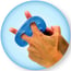 Hand Xtrainers Thera-Band : Accessoire d'exercice multifonctionnel pour doigts, mains, poignets et avant-bras