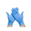 Gants nitrile ambidextres bleus à double usage non poudrés : certifiés EN455-4 et EN374-5 (Boîte de 100 unités)
