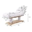 Table de soins électrique Troch+ Spa : 3 sections et 4 moteurs avec chauffage, fonction antigravité et mémoire de position (blanche) Table de soins électrique Troch+ Spa : 3 sections et 4 moteurs avec chauffage, fonction antigravité et mémoire de position (blanche)