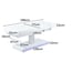Table de massage électrique Nush+ : trois moteurs, LED RGB, matelas SuperSoft et revêtement en PU blanc