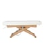 Table de massage électrique Cyx+ : trois moteurs, matelas SuperSoft, revêtement en PU blanc et finition bois naturel