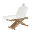 Table de massage électrique Cyx+ : trois moteurs, matelas SuperSoft, revêtement en PU blanc et finition bois naturel
