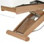 Table de massage électrique Cyx+ : trois moteurs, matelas SuperSoft, revêtement en PU blanc et finition bois naturel