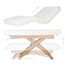 Table de massage électrique Cyx+ : trois moteurs, matelas SuperSoft, revêtement en PU blanc et finition bois naturel