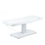 Table de massage électrique Hern+ : un moteur, hauteur réglable, matelas monobloc et revêtement en PU blanc