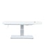 Table de massage électrique Hern+ : un moteur, hauteur réglable, matelas monobloc et revêtement en PU blanc