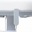 Table de massage électrique Hern+ : un moteur, hauteur réglable, matelas monobloc et revêtement en PU blanc
