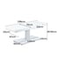 Table de massage électrique Hern+ : un moteur, hauteur réglable, matelas monobloc et revêtement en PU blanc