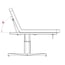 Table de massage électrique Hern+ : un moteur, hauteur réglable, matelas monobloc et revêtement en PU blanc