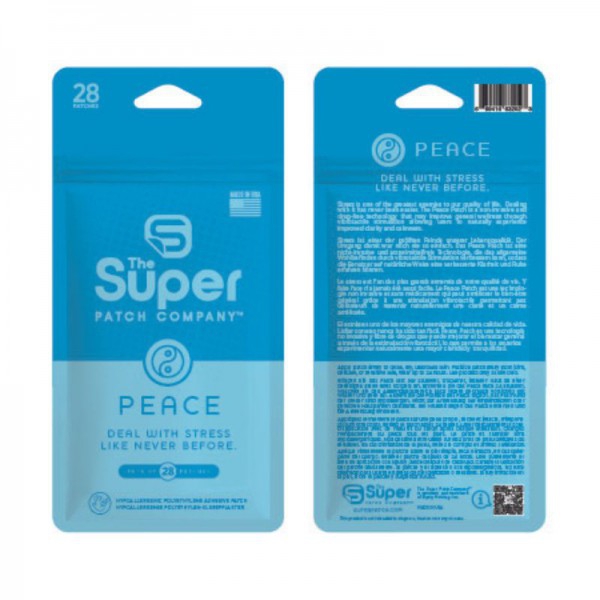 Peace Super Patch - Pack de 28 patchs : la technologie vibrotactile contribue à favoriser une sensation de bien-être et de calme Peace Super Patch - Pack de 28 patchs : la technologie vibrotactile contribue à favoriser une sensation de bien-être et de calme