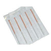 Aiguille acupuncture Agupunt - Manche en cuivre sans guide, emballage papier individuel (200 unités)