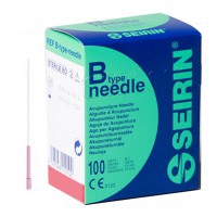 Aiguilles Seirin Type B avec manche plastique sans guide 0,25x40 mm (couleur violet) Aiguilles Seirin Type B avec manche plastique sans guide 0,25x40 mm (couleur violet)