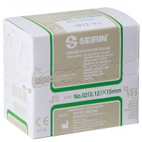 Aiguilles Seirin Type J avec manche plastique avec guide 0,12x15 mm (couleur vert) Aiguilles Seirin Type J avec manche plastique avec guide 0,12x15 mm (couleur vert)