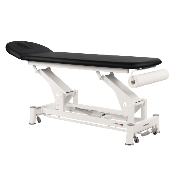 Civière électrique écoposturale : Bielle technique blanche à deux corps (207 x 62 cm) Civière électrique écoposturale : Bielle technique blanche à deux corps (207 x 62 cm)