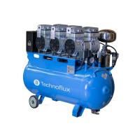 Compresseur Technoflux 70 litres à trois têtes et six cylindres - comprend une minuterie Compresseur Technoflux 70 litres à trois têtes et six cylindres - comprend une minuterie