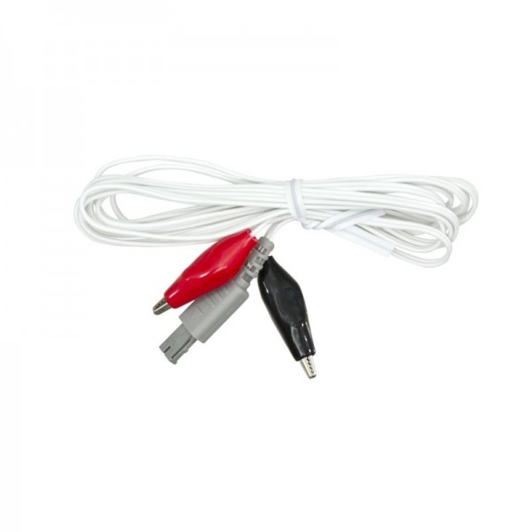 Câble avec pinces crocodiles 3,5 cm : compatible avec l'électrostimulateur d'acupuncture ITO ES-130 Câble avec pinces crocodiles 3,5 cm : compatible avec l'électrostimulateur d'acupuncture ITO ES-130