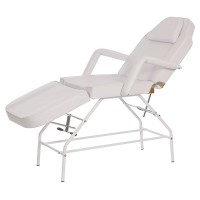 Fauteuil brancard esthétique Mylo : Structure fixe à trois corps, inclinaison du dossier et repose-pieds réglables et finitions de haute qualité Fauteuil brancard esthétique Mylo : Structure fixe à trois corps, inclinaison du dossier et repose-pieds réglables et finitions de haute qualité