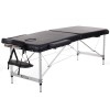 Largeur Table de massage pliant en aluminium 2 corps Kinefis suprême 55 cm (couleur noire)