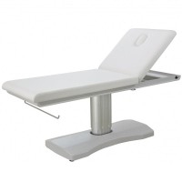 Table de beauté et de massage Hern : Électrique avec deux corps et un design élégant, panneau de boutons intégré pour régler la hauteur et porte-rouleau inclus Table de beauté et de massage Hern : Électrique avec deux corps et un design élégant, panneau de boutons intégré pour régler la hauteur et porte-rouleau inclus